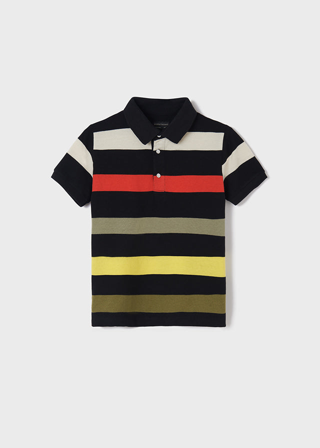 Stripes short sleeve polo shirt boy Art. 22-06102-084