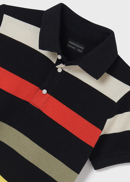 Stripes short sleeve polo shirt boy Art. 22-06102-084