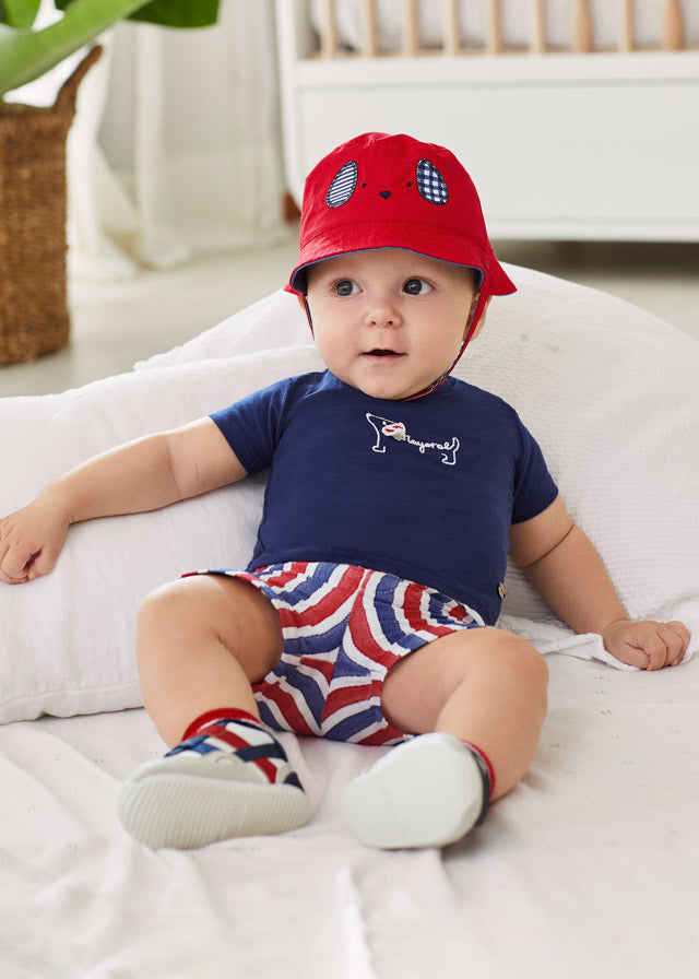 Stripes shorts set newborn boy Art. 22-01212-079