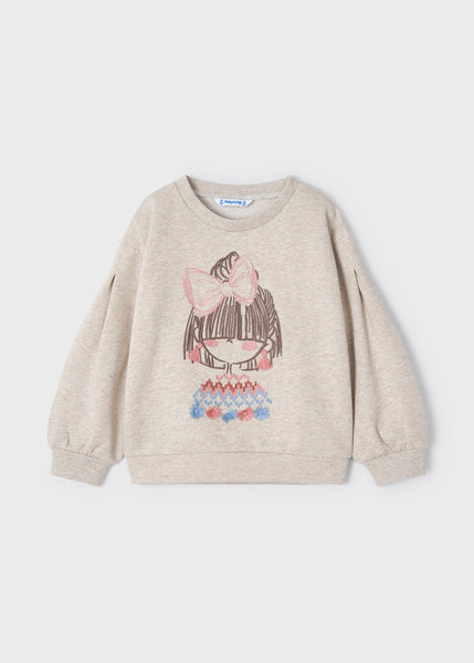 Sweatshirt with embroidery for girl Art. 12-04479-023