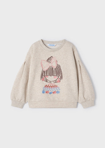 Sweatshirt with embroidery for girl Art. 12-04479-023