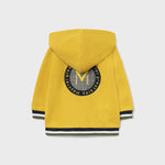 Hooded plush sweatshirt for baby boy Art. 11-02424-090/ECOFRIENDS car long sleeve baby boy t-shirt Art. 11-02067-040