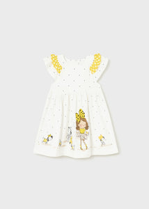 Sustainable cotton print dress baby Art. 23-01954-038