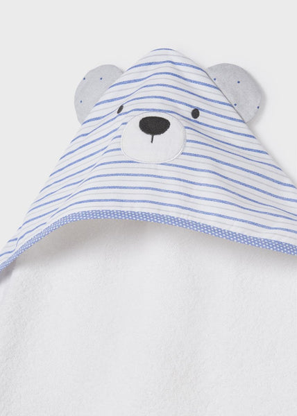 Sustainable cotton towel with ears for newborn Art. 23-09306-037