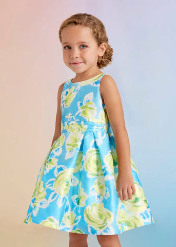 Printed Mikado Dress For Girl Ref. 23-05058-004