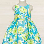 Printed Mikado Dress For Girl Ref. 23-05058-004