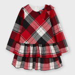 Girl's checkered maxi dress Art. 11-04914-081
