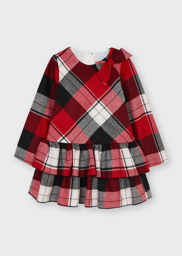Girl's checkered maxi dress Art. 11-04914-081