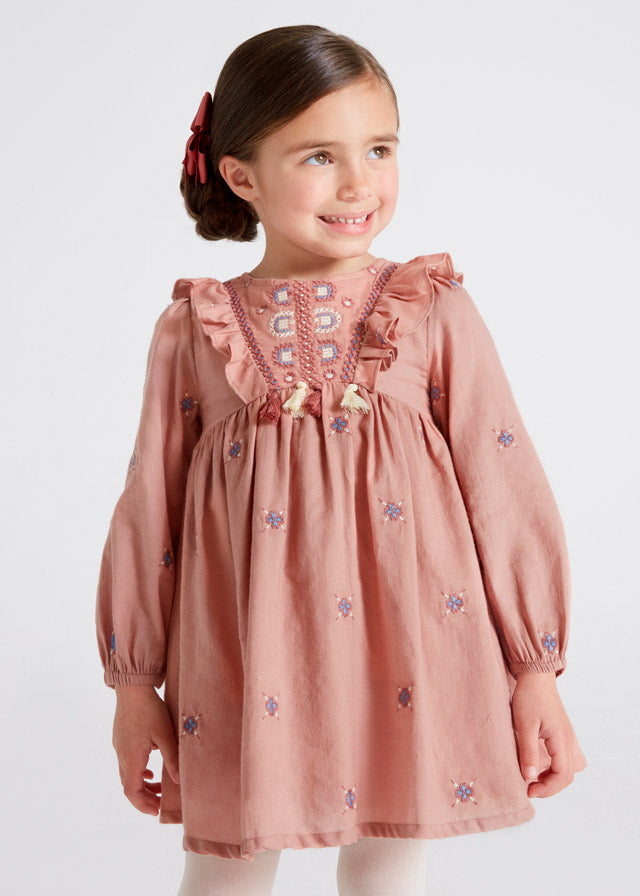 Girl's embroidered dress Art. 12-04962-079