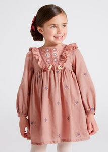 Girl's embroidered dress Art. 12-04962-079