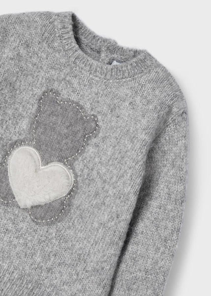 Dress combined with knitting sweater for baby Art. 12-02941-052