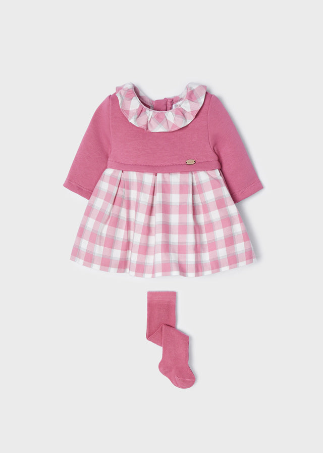Dress combined with leotard for newborn 2804-95
