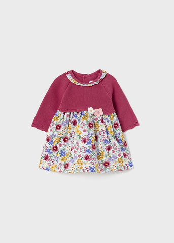 Dress combined with tricot for newborn ECOFRIENDS Art. 12-02825-064