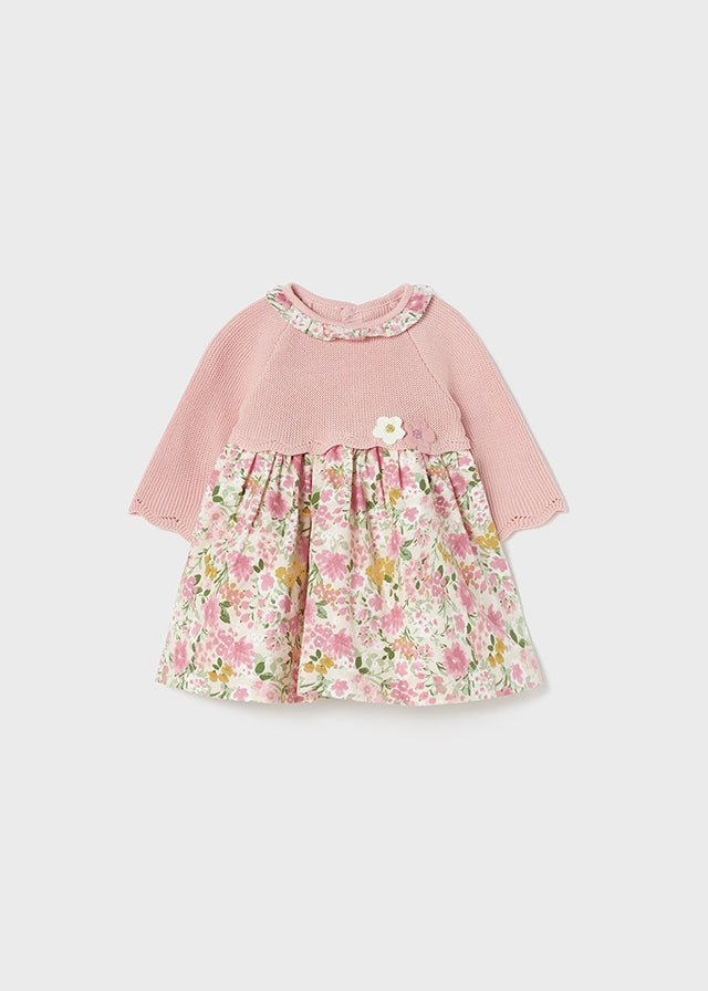 Dress combined with tricot for newborn ECOFRIENDS Art. 12-02825-065