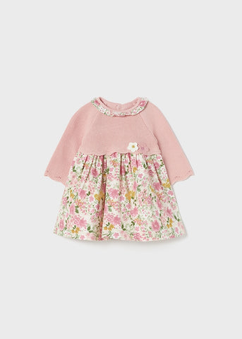 Dress combined with tricot for newborn ECOFRIENDS Art. 12-02825-065