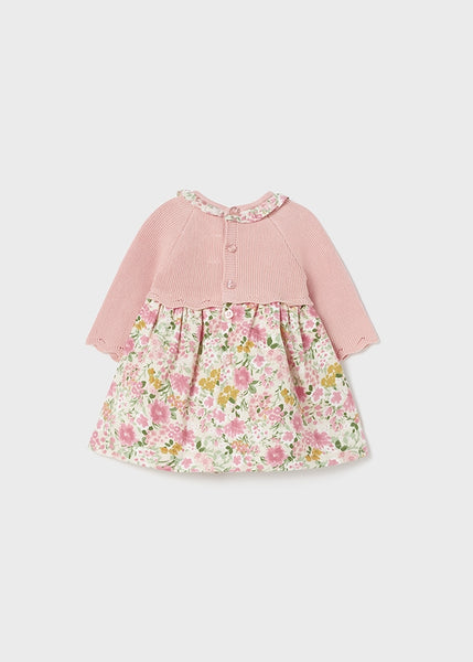 Dress combined with tricot for newborn ECOFRIENDS Art. 12-02825-065