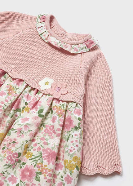 Dress combined with tricot for newborn ECOFRIENDS Art. 12-02825-065