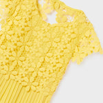 Combined guipure dress for girl Art. 23-06916-079
