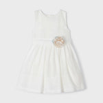 Combined guipure dress for girl Art. 23-03910-010