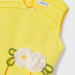 Dress with floral appliqué for girl Art. 23-03914-075