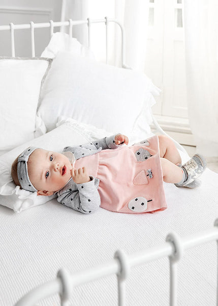 Newborn girl dress with headband Art. 11-02801-062