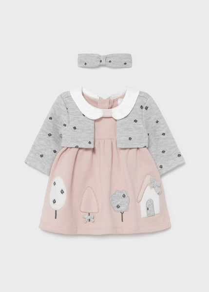 Newborn girl dress with headband Art. 11-02801-062
