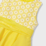 Dress with ruffled skirt and embroidered motif for girl Art. 23-03912-075