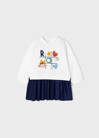 Baby dress with pleated skirt 2946-15