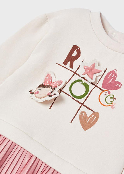 Baby dress with pleated skirt 2946-16