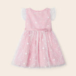 Dress with embroidered motif for girl Art. 23-03911-015