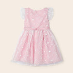 Dress with embroidered motif for girl Art. 23-03911-015