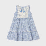 Girls' cotton crochet dress Art. 23-03930-092