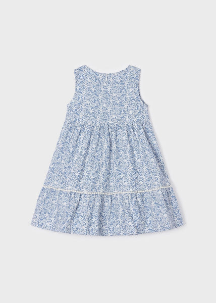 Girls' cotton crochet dress Art. 23-03930-092