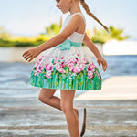 Girls' printed cotton dress Art. 23-03915-091