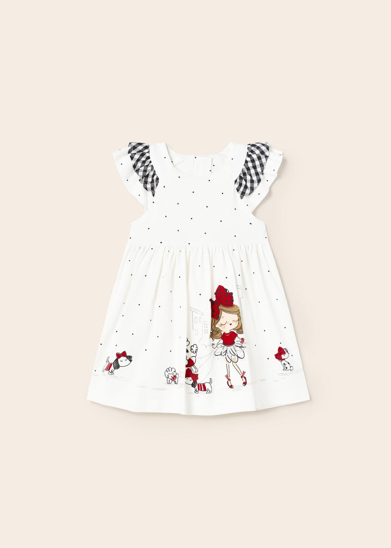 Baby sustainable cotton printed dress Art. 23-01954-037