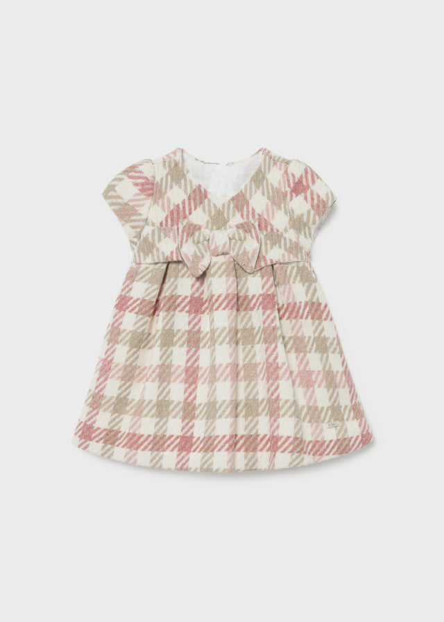 Newborn girl's plaid dress Art. 11-02817-081