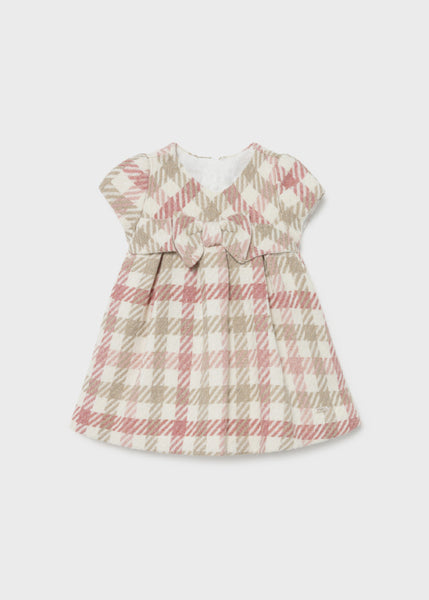 Newborn girl's plaid dress Art. 11-02817-081