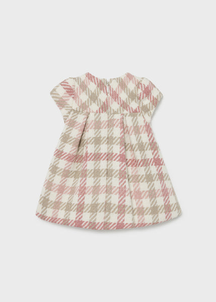 Newborn girl's plaid dress Art. 11-02817-081