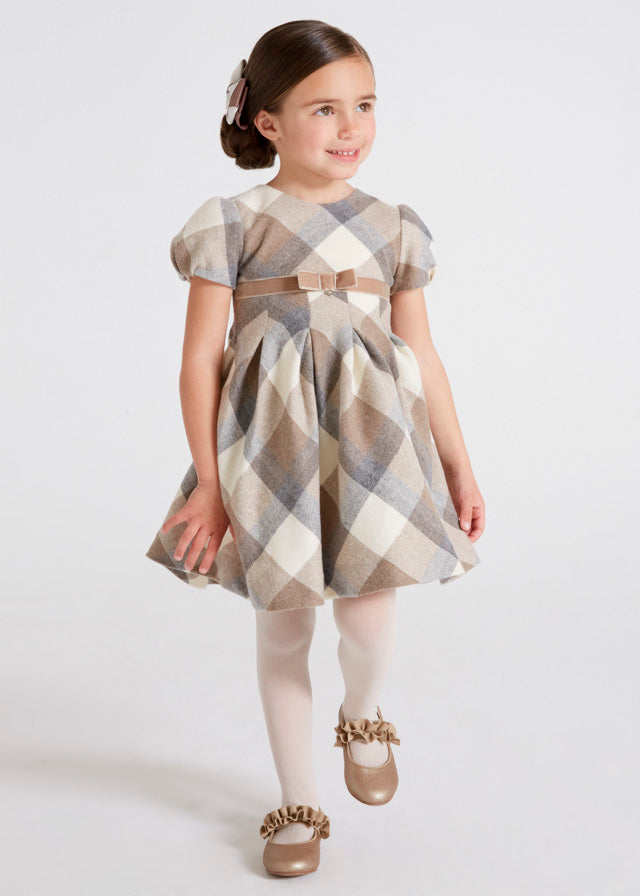 Girl's plaid dress 4309-40\4959-25