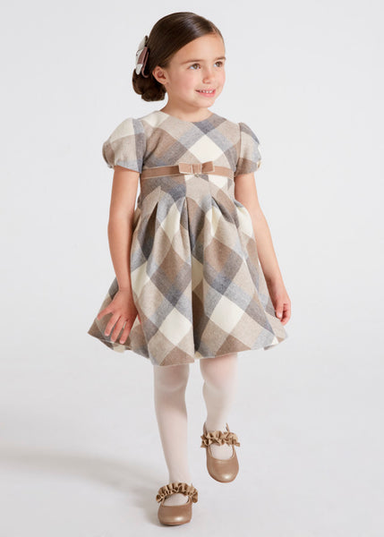 Girl's plaid dress 4309-40\4959-25