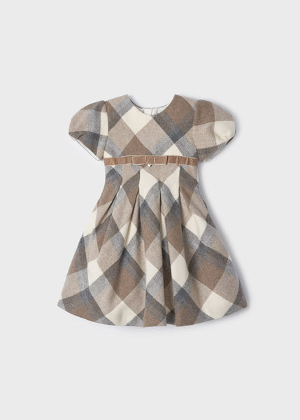 Girl's plaid dress 4309-40\4959-25