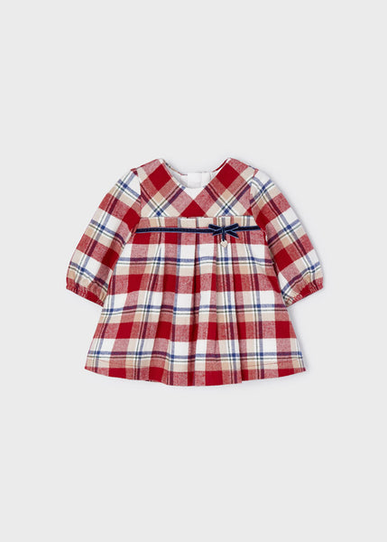 Checked dress for newborn ECOFRIENDS 2809-22