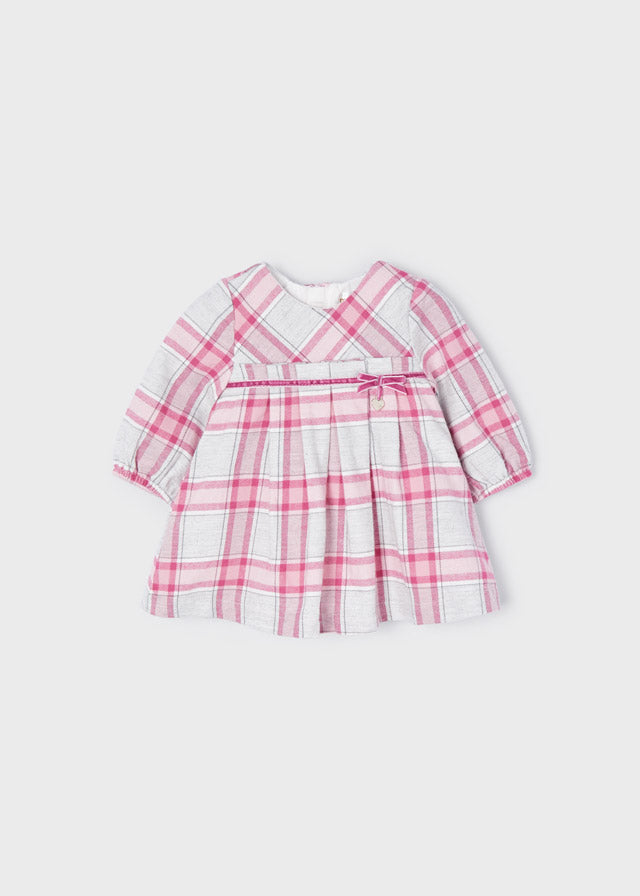 Checked dress for newborn ECOFRIENDS 2809-23