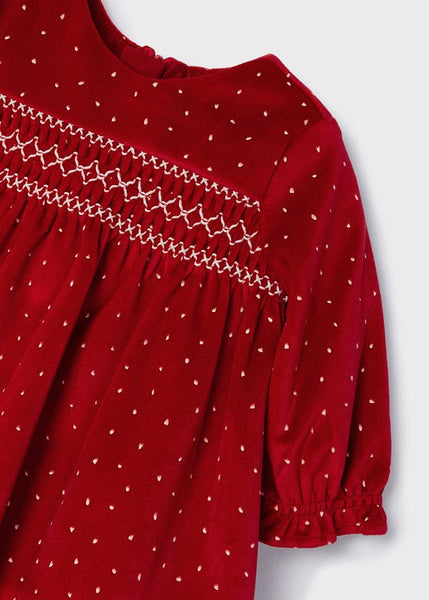 Velvet dress for newborn Art. 12-02808-026