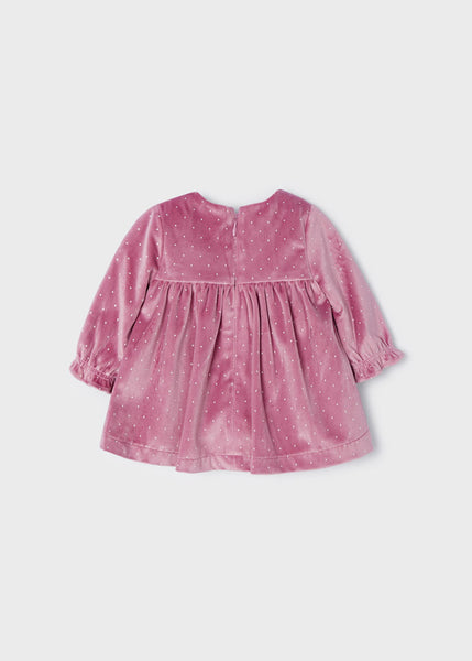 Velvet dress for newborn Art. 12-02808-027
