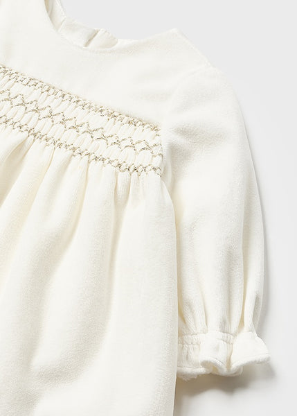 Velvet dress for newborn Art. 12-02808-028