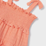 Strappy dress with smock knit for girl Art. 23-03934-093