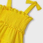 Strappy dress with smock knit for girl Art. 23-03934-095