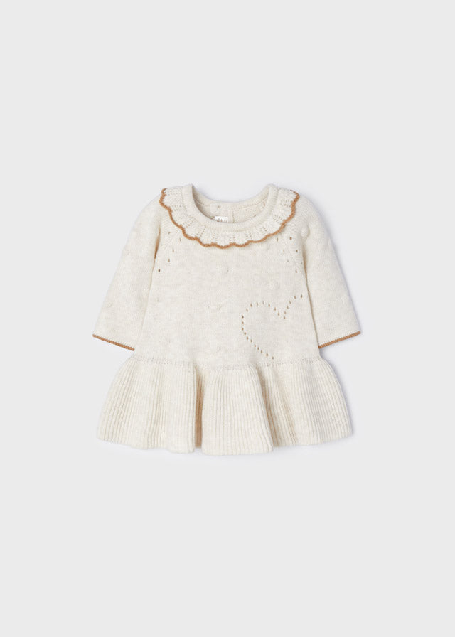 Knitted dress for newborn Art. 12-02802-024