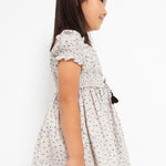 Girls' sustainable cotton printed dress Art. 23-03924-083